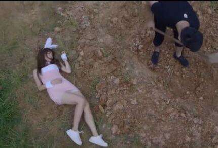 Movie about wearing a bunny suit and getting buried alive